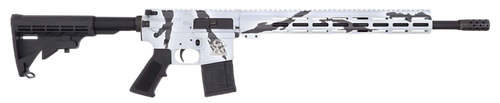 Great Lakes Firearms GL15223PSNO AR-15  223 Wylde 30+1 16" Black Nitride Threaded Barrel, Pursuit Snow Cerakote Aluminum Receiver w/Picatinny Rail, M-LOK Handguard, Black Polymer Stock, Mil-Spec Grip 
