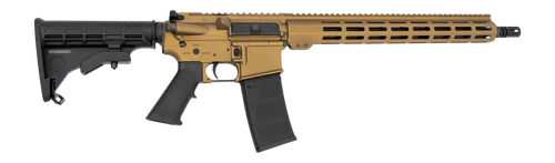 Andro Corp Industries 55616BBBB ACI-15 Bravo 5.56 NATO 30+1 16" Black Nitride Threaded Barrel, Burnt Bronze Aluminum Receiver w/Picatinny Rail, M-LOK Handguard, M4 Black Polymer Stock, Black Polymer G