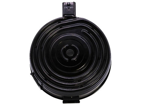 Kci Usa Inc KCIMZ004S AK-47 75rd Drum 7.62x39mm Black Steel Fits AK-47/AKM Platform