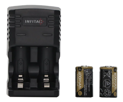 INFITAC BC01         CHARGER AND BATTERIES