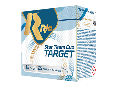 Rio Ammunition STT24LT75 Star Team EVO Target 12Gauge 2.75" 7/8oz 7.5Shot 25 Per Box/10 Case                                                                                                            