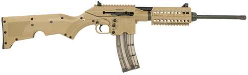 Kel-Tec SU22CATAN SU22  Full Size 22 LR 26+1 16.10" Black Threaded Barrel, Tan Picatinny Rail Polymer Receiver, Tan Synthetic w/Storage Compartment Stock                                               