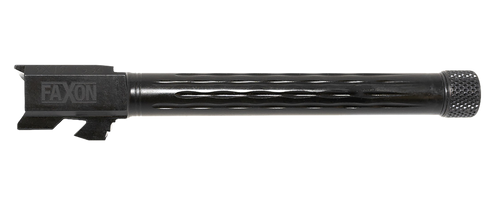 Faxon Firearms GB910N34LGQT Match Series  9mm Luger 5.75" Fluted Threaded Black Nitride Stainless Steel, Fits Glock 34 Gen2-4                                                                           
