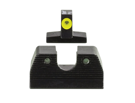 Trijicon 600890 HD XR Night Sight Set Green Tritium/Yellow Outline Front, Green Tritium Rear, Black Frame, Fits FN FNP/FNX                                                                              