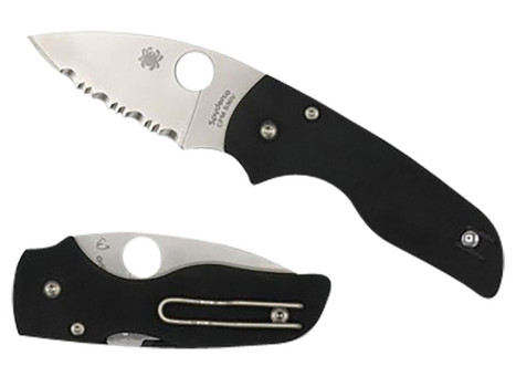 Spyderco C230GP Lil' Native 2.42" Folding Plain Satin CPM S30V SS Blade/Black Textured G10 Handle Includes Pocket Clip