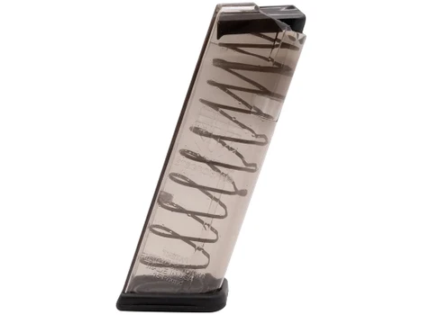 ETS Group GLK20 Pistol Mags 15rd 10mm Auto Compatible w/ Glock 20/29/40 Clear Polymer