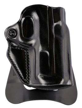 Galco SM2858B Speed Master 2.0 OWB Black Leather Paddle Fits S&W M&P Shield EZ Right Hand                                                                                                               