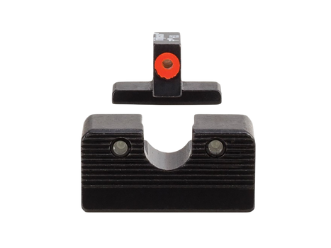 Trijicon 601000 HD XR Night Sight Set Green Tritium/Orange Outline Front, Green Tritium Rear, Black Frame, Fits FN 509                                                                                  