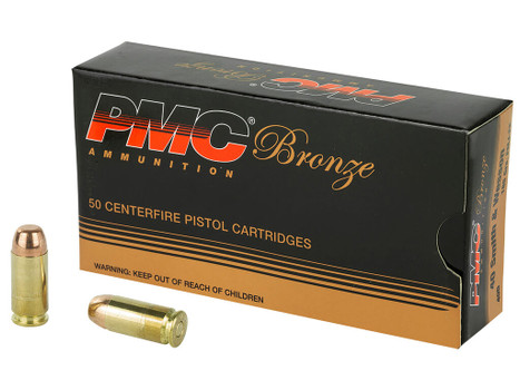 PMC 40D Bronze 40S&W 165gr Full Metal Jacket 50 Per Box/20 Case