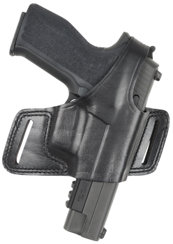 Bianchi 15706 Black Widow  OWB Size 01 Black Leather Belt Slide Fits S&W J Frame Fits Taurus 85 Fits Charter Arms Undercover Right Hand                                                                 
