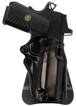Galco SM2-652B Speed Master 2.0 OWB Black Leather Paddle Fits Mossberg MC1sc/Ruger Max-9/S&W M&P Shield Plus/Shield 3"9/40 & 2.0 9/40 Right Hand                                                        