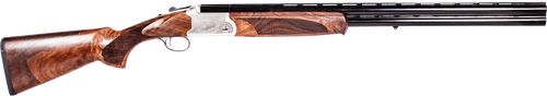 ATI ATIGKOF12SVE Cavalry SVE 12 Gauge 3" 2rd 28" Blued O/U Barrel, Silver Engraved Metal Finish, Oiled Turkish Walnut Stock, Ejector, 5 Chokes                                                          