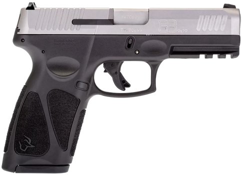 Taurus 1-G3B949-15 G3  Full Size Frame 9mm Luger 15+1 4" Matte Stainless Steel Barrel, Matte Serrated Stainless Steel Slide, Black Polymer Frame w/Picatinny Rail, Polymer Grip, Right Hand             