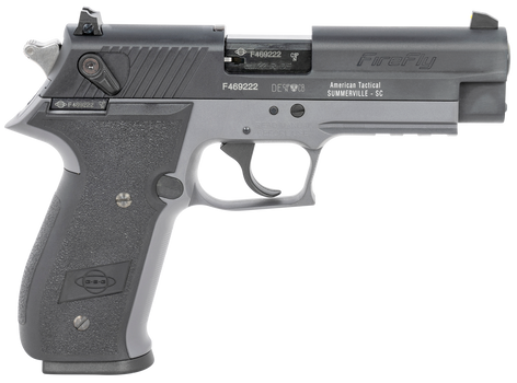 GSG GERG2210FFS FireFly  22 LR 10+1 4" Black Serrated Slide, Smoke Zinc Alloy w/Accessory Rail Frame, Black Polymer Grip                                                                                