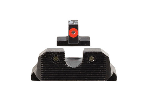 Trijicon 600851 HD XR Night Sight Set Green Tritium/Orange Outline Front, Green Tritium Rear, Black Frame Fits S&W M&P/M&P M2.0