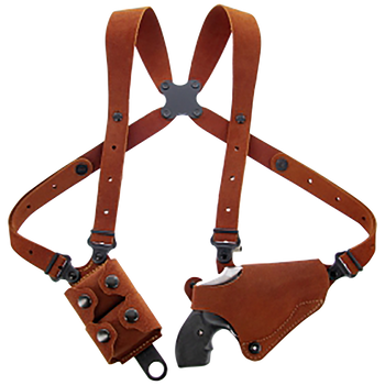 Galco CL2160 Classic Lite 2.0 Shoulder System Size Fits Chest Up To 56" Natural Leather Shoulder Fits S&W J Frame Fits Charter Arms Undercover Right Hand                                               