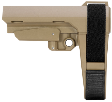 SB Tactical SBA3X02SB SBA3 X Flat Dark Earth Adjustable Synthetic AR-Platform                                                                                                                           