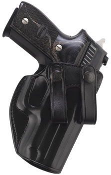 Galco SUM838B Summer Comfort  IWB Black Leather Belt Loop Fits Glock 42/Sig P365 SAS/STD/.380 Right Hand                                                                                                