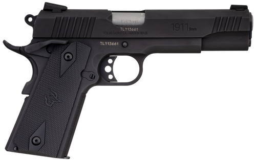 Taurus 11911019MM 1911  9mm Luger 9+1 5" Barrel, Matte Black Finish Beavertail Frame, Serrated Matte Black Steel Slide & Checkered Polymer Grip Includes Magazine                                       