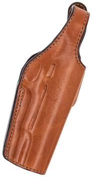 Bianchi 17632 19L Thumbsnap Belt Holster Size 19 Open Bottom Style made of Leather with Tan Finish & Belt Loop Mount Type fits Ruger SR1911 & Springfield 1911-A1 for Right Hand                        