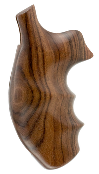 Hogue 19300 Fancy Hardwood  Brown Pau Ferro Hardwood with Finger Grooves for S&W K, L Frame with Round Butt                                                                                             