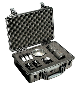 Pelican 1500000110 Protector Case Black Polypropylene Holds Handgun                                                                                                                                     