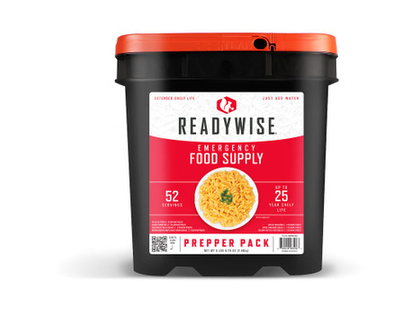 ReadyWise RW01152 Emergency Supplies Freeze Dried Prepper Pack 52 Servings Per Bucket