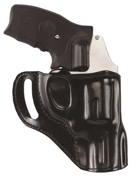 Galco HT158B Hornet  OWB Black Leather Belt Slide Fits S&W J Frame Fits 2" Barrel Right Hand                                                                                                            