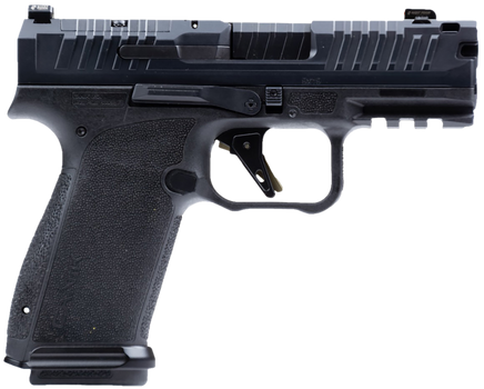 Canik HG8328N Mete MC9 Prime 9mm Luger 17+1 3.64" Black Nitride Compensated Barrel, Black Nitride Integrated Compensator/Optic Ready/Serrated Steel Slide, Black Polymer Frame w/Picatinny Rail         