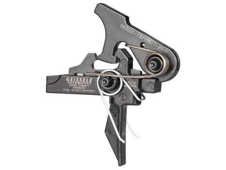 Geissele Automatics 05167 SD-E Two-Stage Flat Trigger with 2.90-3.80 lbs Draw Weight & for AR-15/AR-10