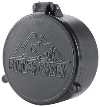 Butler Creek 30230 Flip-Open Objective Scope Cover 44.70mm Obj. Size 23 Black Polymer                                                                                                                   