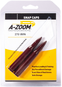 A-Zoom 12224 Rifle Snap Cap 270Win 2Pack                                                                                                                                                                