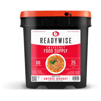 ReadyWise RW10160 Grab N Go Bucket Freeze Dried Entrees 60 Servings per Bucket                                                                                                                          