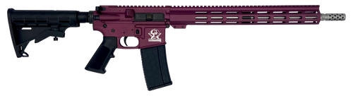 Great Lakes Firearms GL15223SSCHY AR-15  223 Wylde 16" Stainless 30+1, Black Cherry Rec, Black Stock & Grip                                                                                             
