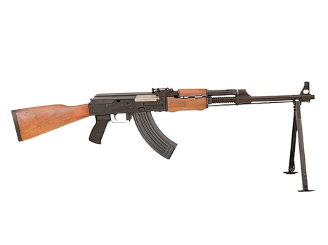 Zastava Arms Usa ZR72762W ZPAP M72 RPK 7.62x39mm 30+1 21" Black Finned Barrel Black, Black Steel Receiver, Fixed Walnut Stock, Detachable Bipod