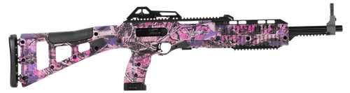 Hi-Point 4095TSPI 4095TS Carbine 40 S&W Caliber with 17.50" Barrel, 10+1 Capacity, Country Girl Metal Finish, Country Girl Camo Fixed All Weather Skeletonized Stock & Polymer Grip Right Hand          