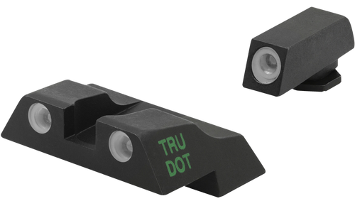 Meprolight USA 102263301 Tru-Dot Sight Set Green Tritium Front/Orange Tritium Rear/Black Frame, Compatible w/ Glock 26/27, Post/Dovetail Mount                                                          