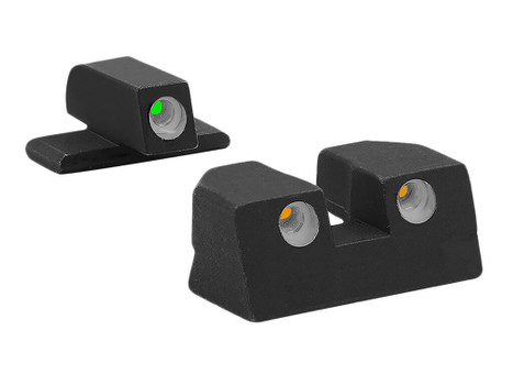 Meprolight USA 101103301 Tru-Dot Green Tritium White Outline Front Sight-Orange Tritium White Outline Rear Sight Sig Sauer P-Series P226/P320