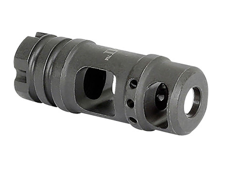 Midwest Industries MIMB6 Muzzle Brake Black Phosphate Steel with M14x1 LH Threads for 30 Cal AK-Platform