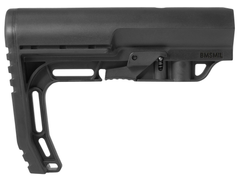 Mission First Tactical BMSMIL Battlelink Minimalist Stock Collapsible Black Synthetic for  AR-15, M16, M4 with Mil-Spec Tube (Tube Not Included)                                                        