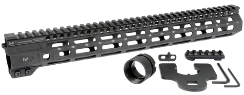 MIDWEST INDUSTRIES INC MICRM15 M-Series AR-15 6061 Aluminum Black Hard Coat Anodized 15"                                                                                                                