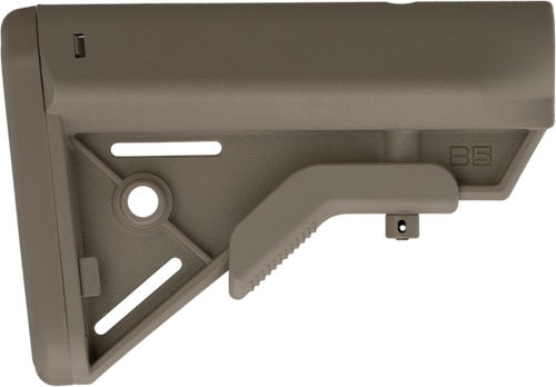 B5 Systems BRV1085 Bravo  Flat Dark Earth Synthetic for AR-Platform with Mil-Spec Receiver Extension (Tube Not Included)                                                                                