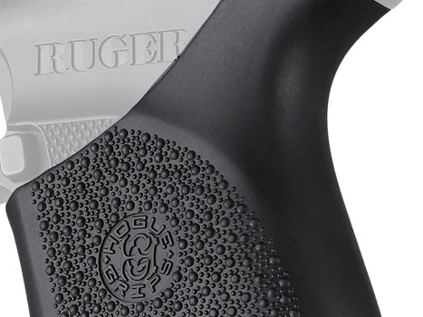 Hogue 18100 HandAll Hybrid Grip Sleeve made of Rubber with Textured Black Finish for Ruger LCP