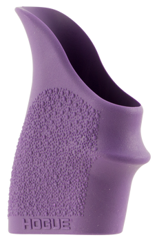 Hogue 18406 HandAll Beavertail Grip Sleeve Textured Purple Rubber for Glock 26, S&W M&P Shield, Ruger LC9                                                                                               