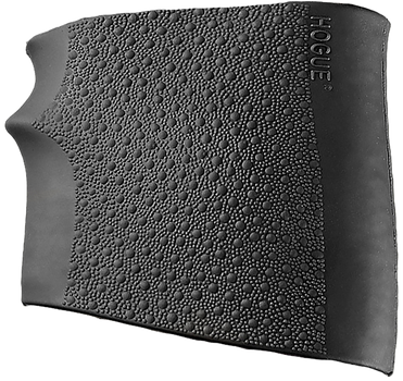 Hogue 18000 HandAll Jr. Grip Sleeve Small Size made of Rubber with Textured Black Finish & Finger Groove for Most 22, 25 & 38 Pistols                                                                   