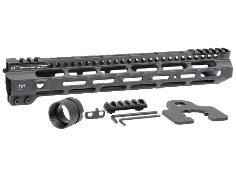 Midwest Industries MICRLW12625 Combat Lightweight AR-15 Black Hardcoat Anodized Aluminum/Polymer 12.625" Picatinny/M-LOK