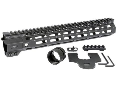 Midwest Industries MICRM12625 M-Series Aluminum Black Hardcoat Anodized AR Platform 12.62