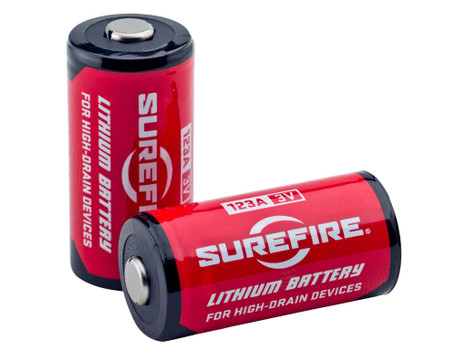 SureFire SF6BC 123A Batteries Red/Black 3.0 Volts 1,500 mAh (6) Single Pack Clamshell