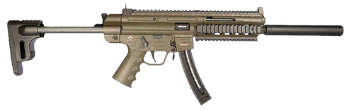 GSG GSGGERGGSG1610G GSG-16 Carbine Full Size 22 LR 10+1 16.25" Black 6-Groove Rifling Barrel Green Polymer Receiver Black Collapsible w/Storage Compartment Stock Right Hand                            