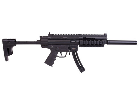 GSG GERGGSG1622 GSG-16 Carbine Full Size 22 LR 22+1 16.25" Black Black Polymer Receiver w/Picatinny Rail, M-LOK/Picatinny Handguard, Black Collapsible Synthetic Stock w/Storage Compartment, Black Pol